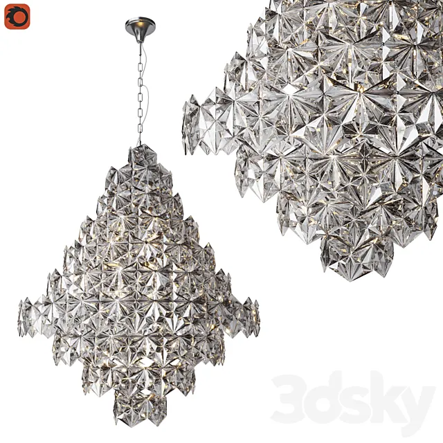 Chandelier Lucia Tucci Rumba 1050.17 Chrome 3ds Max
