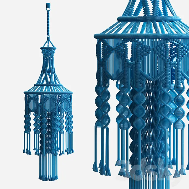 Chandelier macrame 3DS Max Model