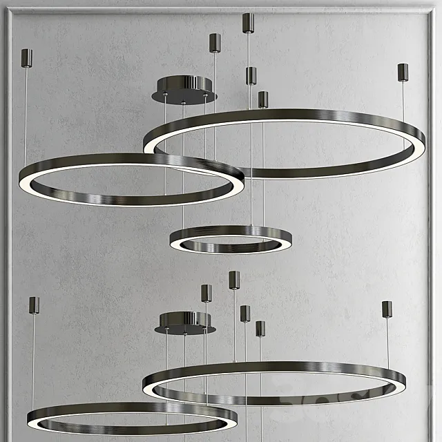 Chandelier Mahlu by Cameron Design House Black 3ds Max