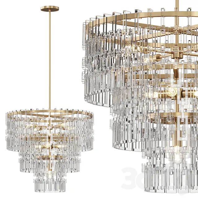 Chandelier Marignan Round Chandelier 60 3DS Max Model