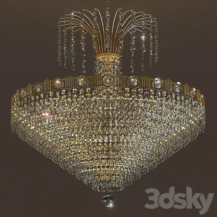 Chandelier Masiero Impero Deco VE 828 8 3DS Max