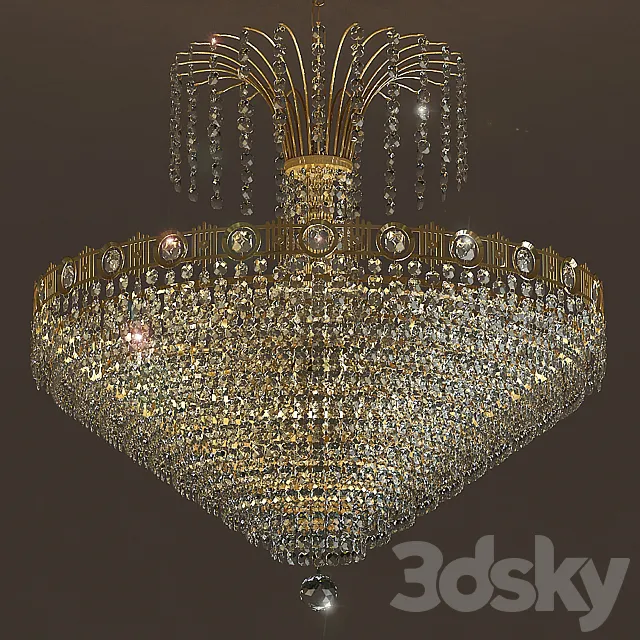 Chandelier Masiero Impero Deco VE 828 8 3DSMax File