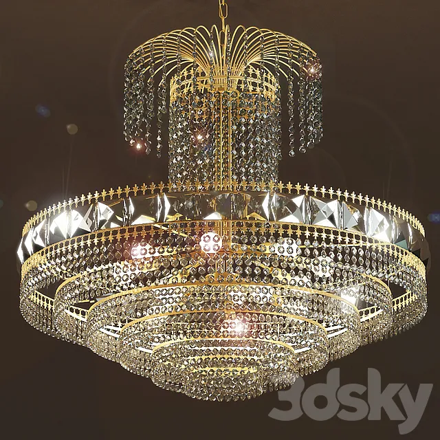 Chandelier Masiero Impero Deco VE 830 13 3DS Max Model