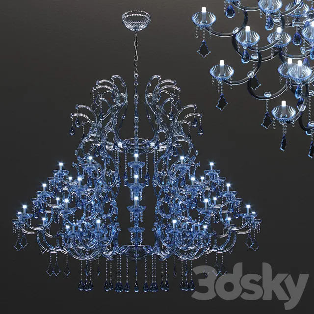 Chandelier Masiero Maria Teresa VE 906 49 3ds Max