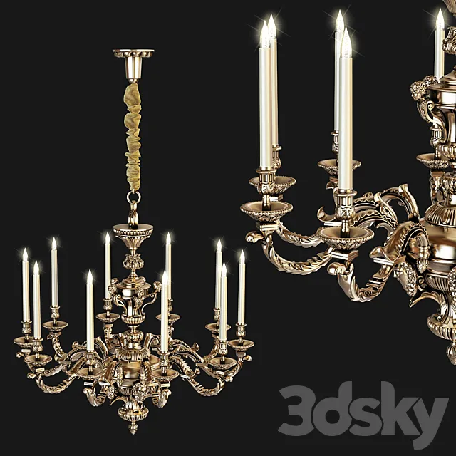 Chandelier Mathieu Lustrerie Classic 3ds Max