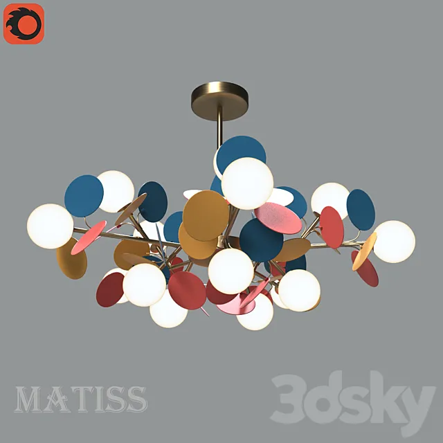 Chandelier MATISSE 3DS Max Model