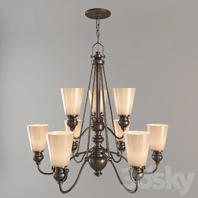 Chandelier MAYFLOWER Hinkley Lighting Interior HKMAYFLOWER9 3ds Max