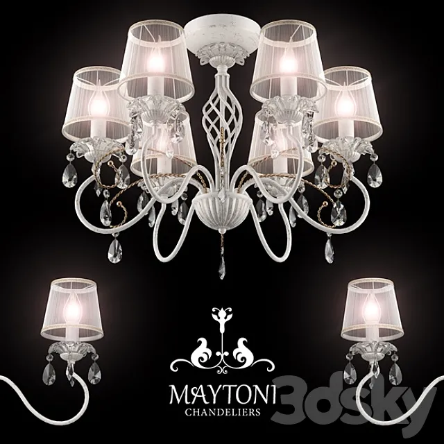 Chandelier Maytoni ARM257-06-G 3DS Max Model