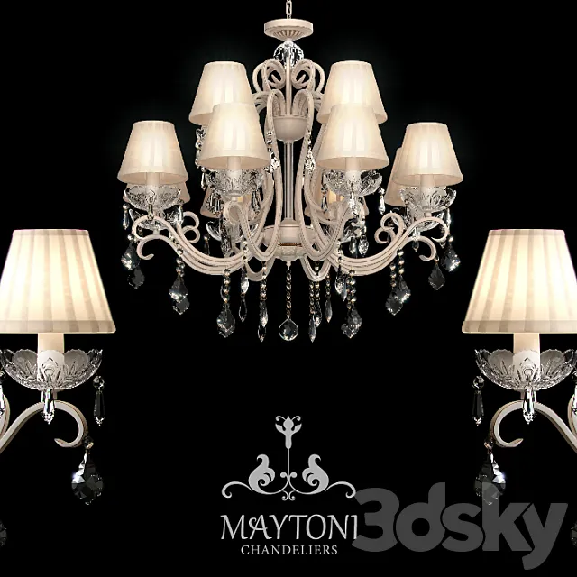 Chandelier Maytoni ARM288-12-G 3ds Max