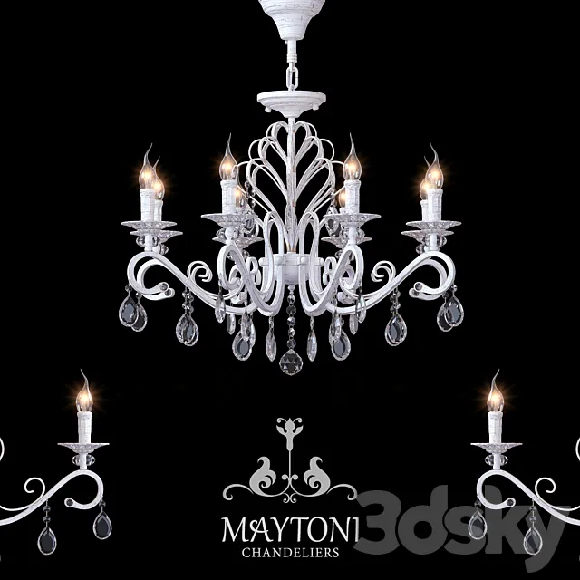 chandelier Maytoni ARM430-08-WG 3DSMax File