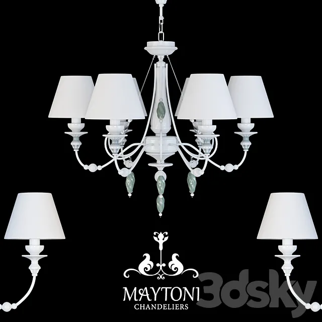 Chandelier Maytoni ARM540-06-W 3DS Max Model