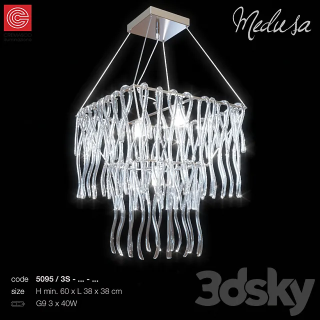 Chandelier Medusa Art 5095 3DS Max Model