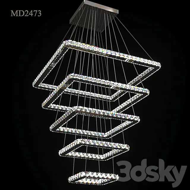 Chandelier Meerosee MD2473 3DS Max Model