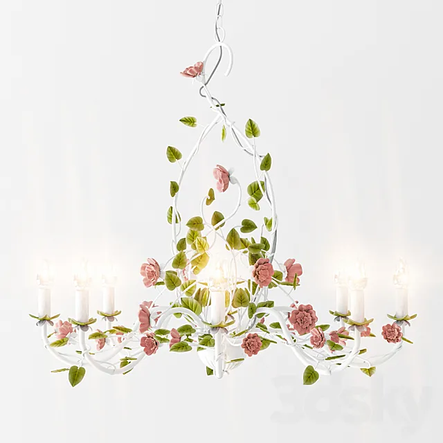 Chandelier MW-LIGHT Bouquet 421013708 3DSMax File