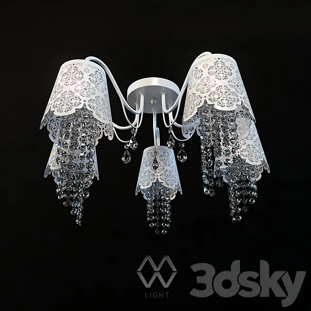 Chandelier MW-LIGHT Pauline 472010405 3DSMax File