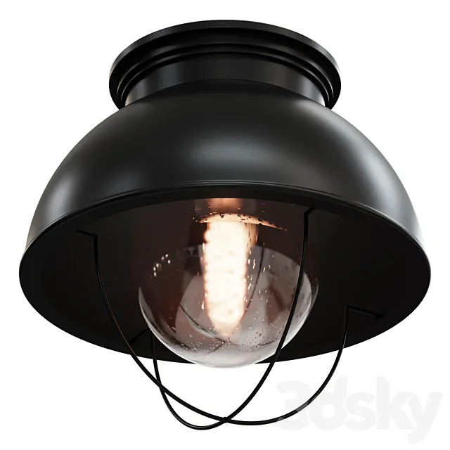 Chandelier NANTUCKET CEILING LIGHT SKU FM0401 BLACK lamp 3DSMax File