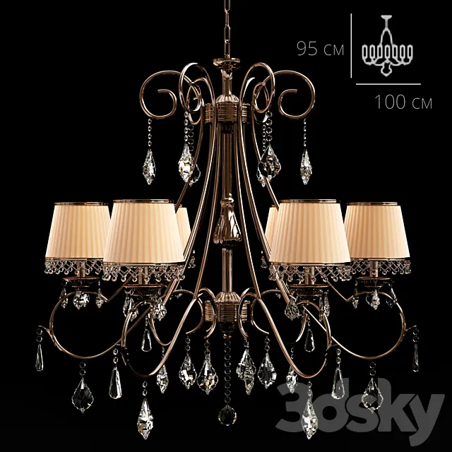 Chandelier Neobronce by Tomas & Saez LIGHTING 2110 3DSMax File