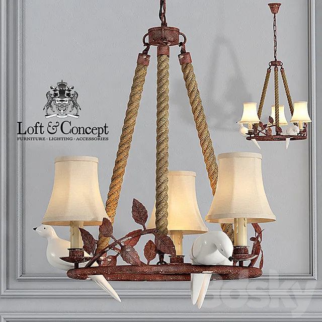 Chandelier Norman Bird Forest 3 3ds Max