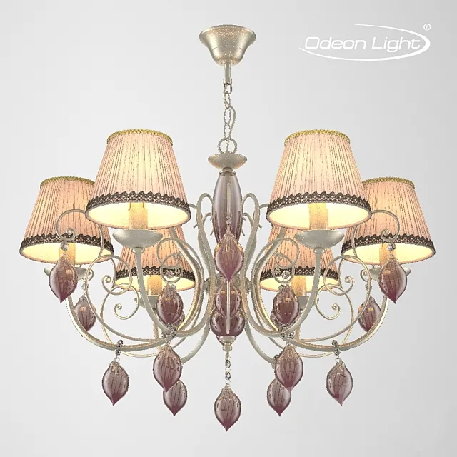 Chandelier ODEON LIGHT 3925_6 PERSIA 3DS Max Model