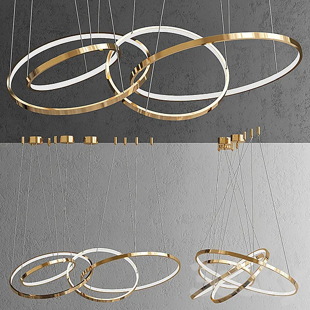 Chandelier ORACLE 4 Rings 3DSMax File