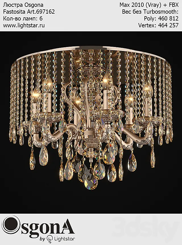 Chandelier Osgona Fastosita Art.697162 3ds Max