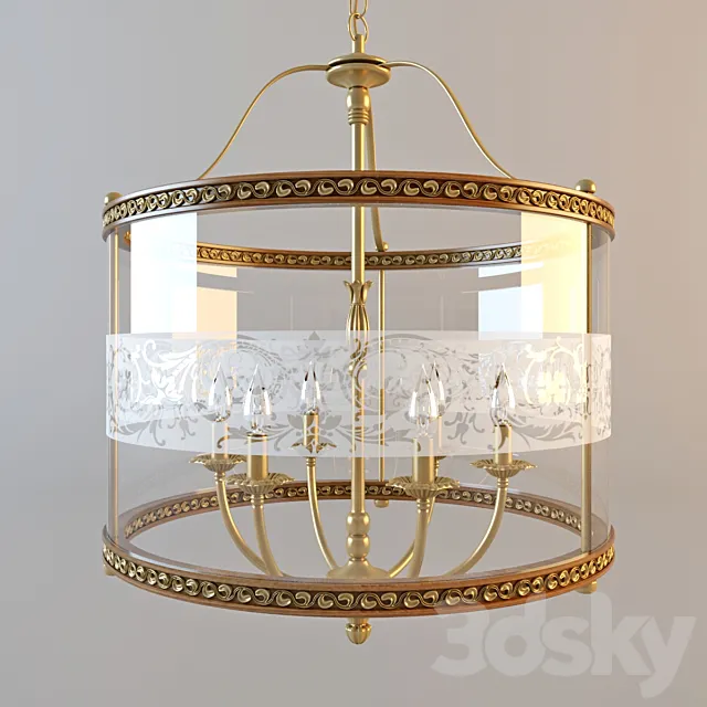 Chandelier Paderno Luce model 482 3DS Max Model