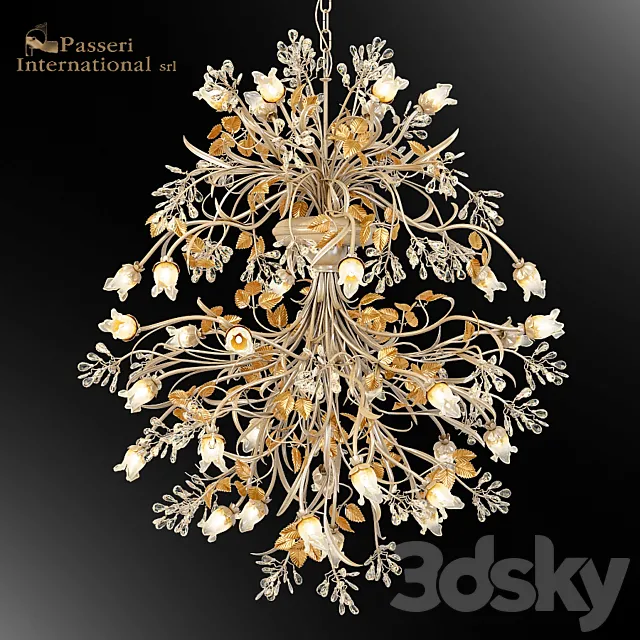 Chandelier Passeri L 3DS Max Model