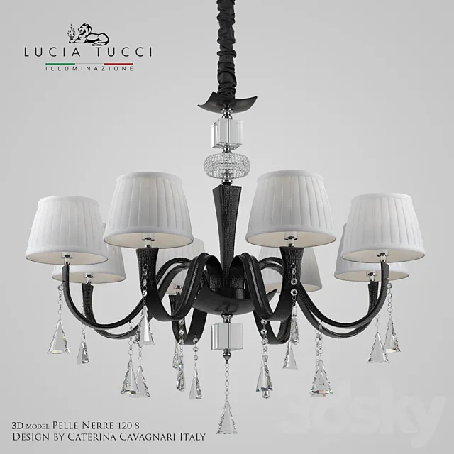 Chandelier Pelle Nerre 120-8 3ds Max