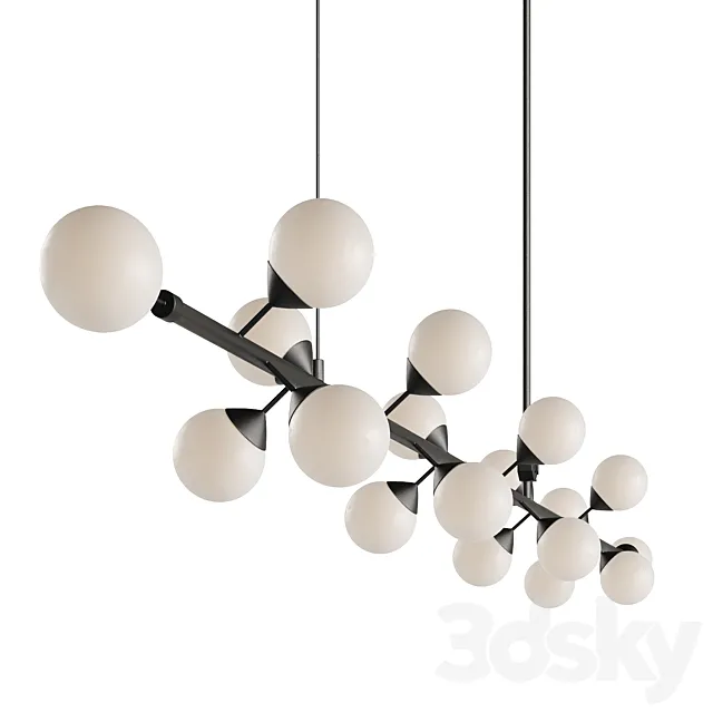 Chandelier PikArt Bubble 3DS Max Model