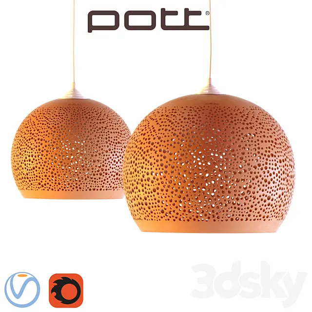 Chandelier Pott SpongeUp 3ds Max