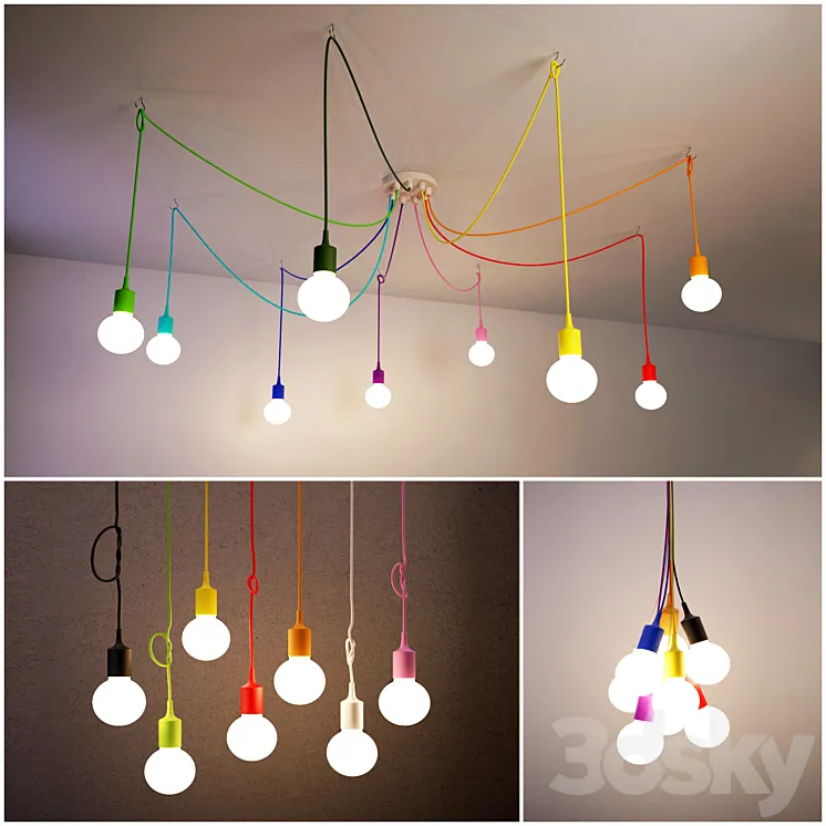 Chandelier Rainbow 3DS Max