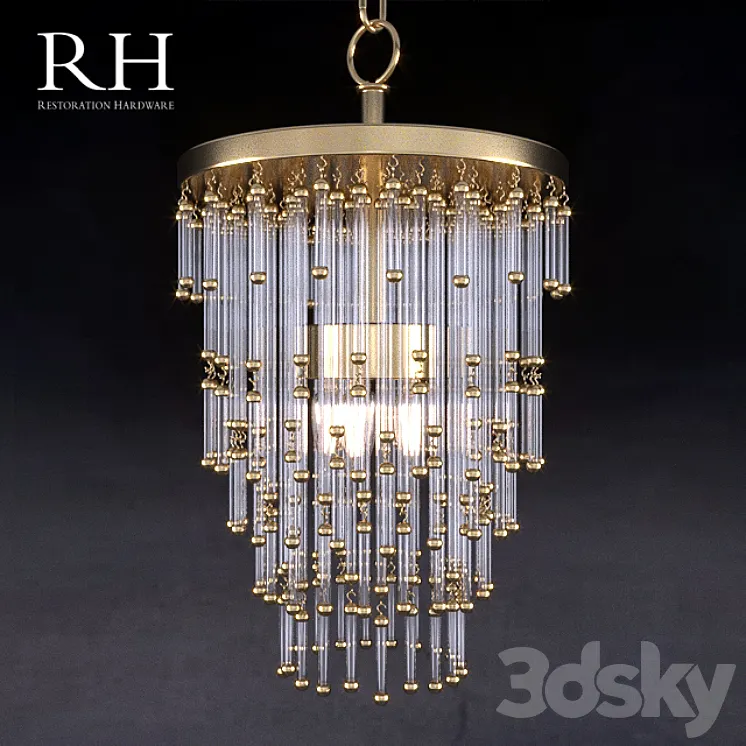 Chandelier Restoration Hardware Luciano 68120069 ABRS 3DS Max