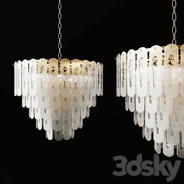 Chandelier riiveria 3ds Max