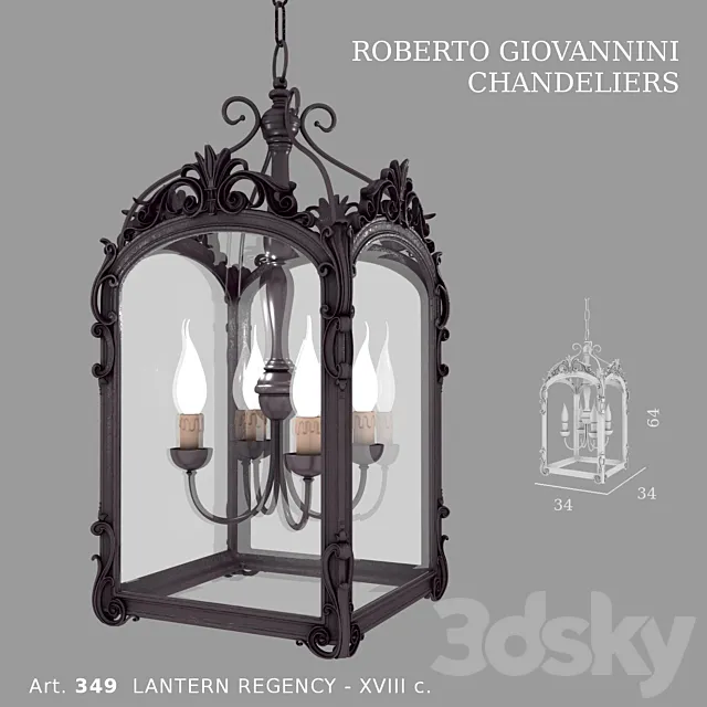 chandelier ROBERTO GIOVANNINI art. 349 3ds Max