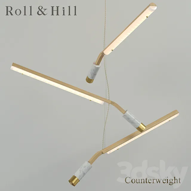 Chandelier Roll & Hill Counterweight 3DS Max Model