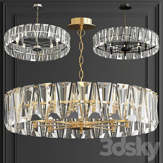 Chandelier Ruby Crystal Chandelier Gold 75 3ds Max