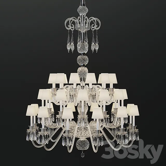 chandelier saint louis to provasi 3DS Max Model