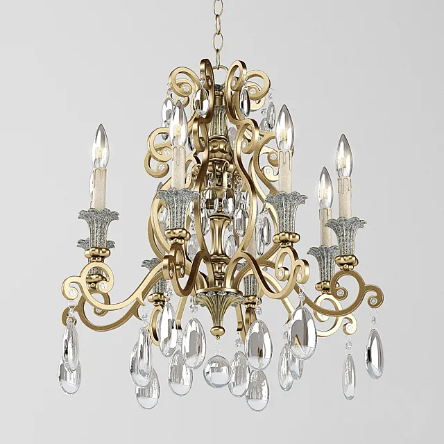 Chandelier Savoy Laurence 24 Inch 3DSMax File