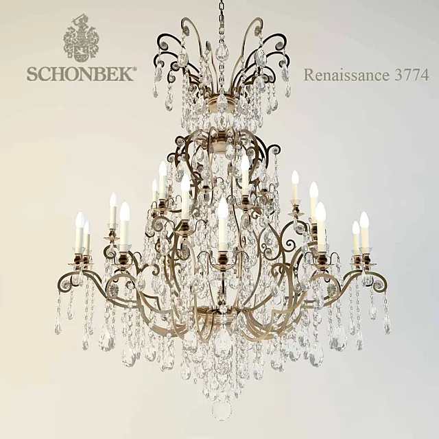 Chandelier Schonbek3774 3DS Max Model