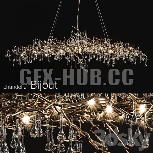 Chandelier serip bijout big 3dsMax Model