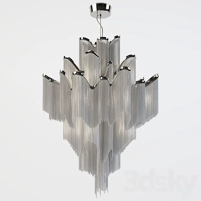 Chandelier Stream j51S factory Terzani 3DS Max Model