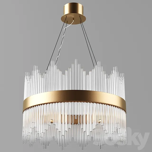 Chandelier STRIPGLAS ARTDECO 3DS Max Model