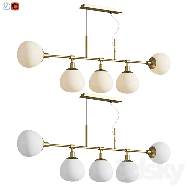 Chandelier Suspension Light Erich Maytoni Modern 3DS Max Model