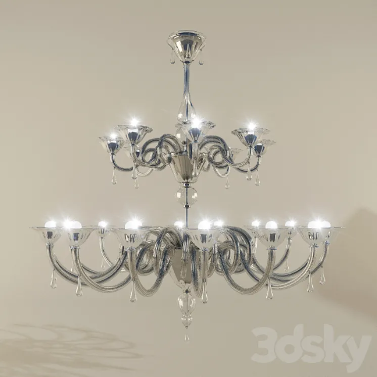 Chandelier Sylcom 1380\/16 + 8 3DS Max