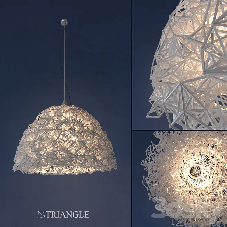 Chandelier Triangle (handmade) 3DS Max