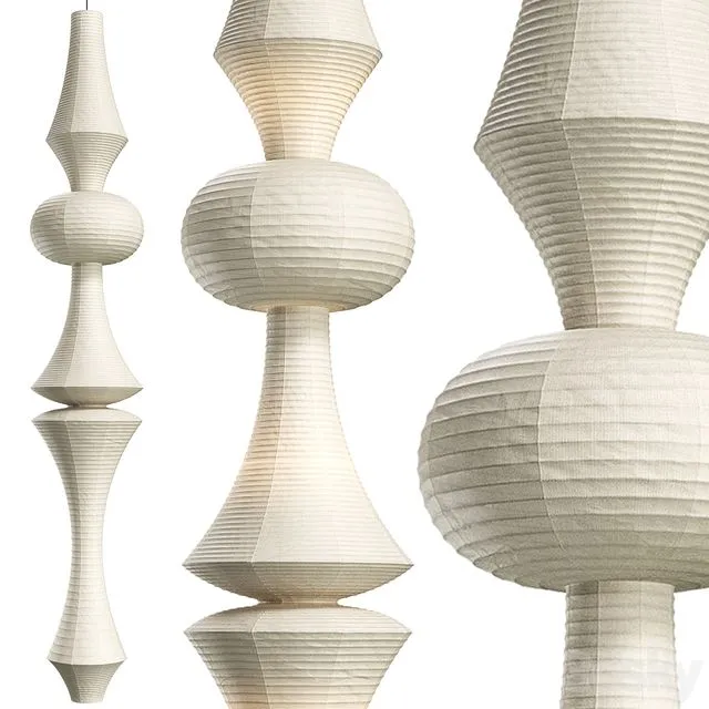 Chandelier Vitra Akari E 3dsMax Model