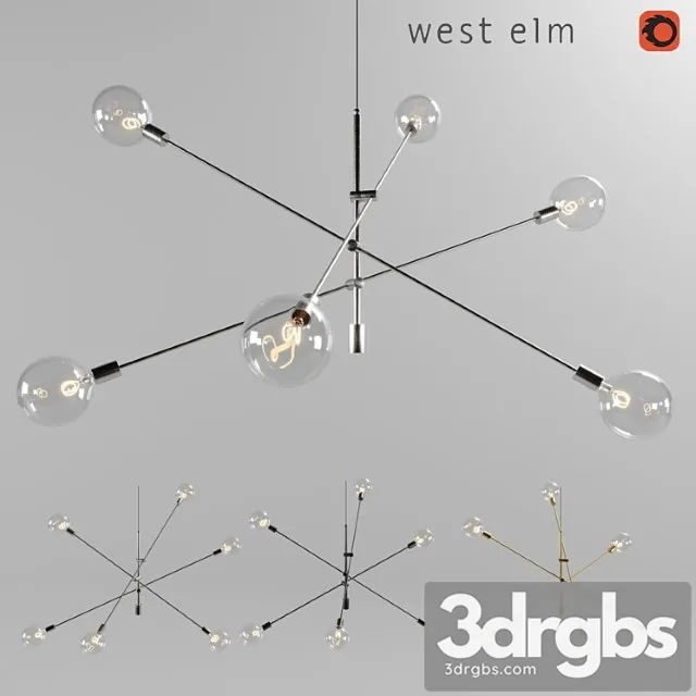 Chandelier west elm mobile chandelier – grand 3dsmax Download
