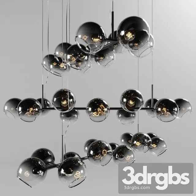 Chandelier West Elm Staggered Glass Chandelier Light 3dsmax Download