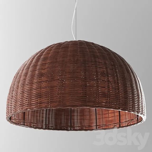 Chandelier wicker (Odeon light buta) 3ds Max