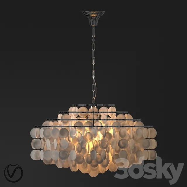 Chandelier with 6 lamps by Terandpet 3DSMax File